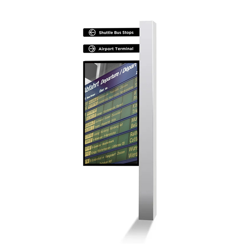 External Signage Control Panel Side Hanging Outdoor Digital Signage - Glass-Display