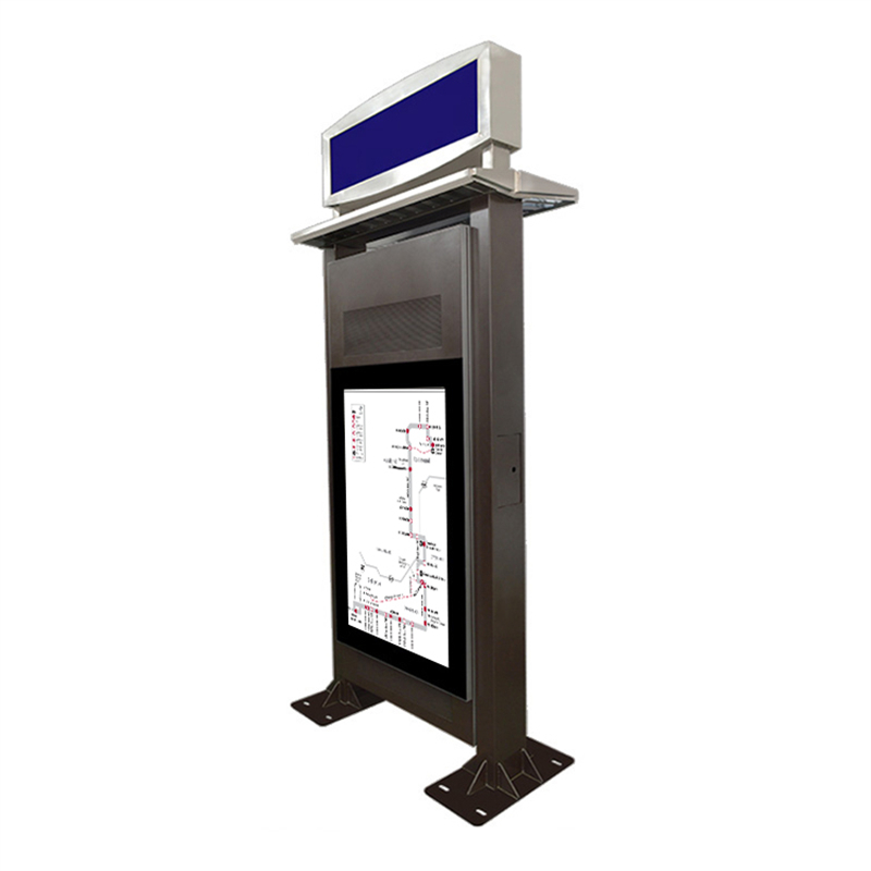 Bus Station Outdoor Digital Signage - Glass-Display